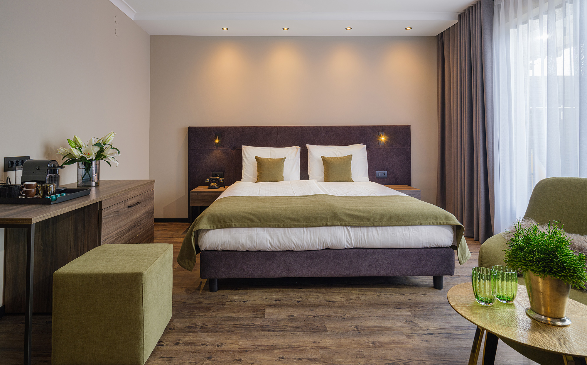 Doppelbett - Doppelzimmer Landhaus - Hotel Tirolensis