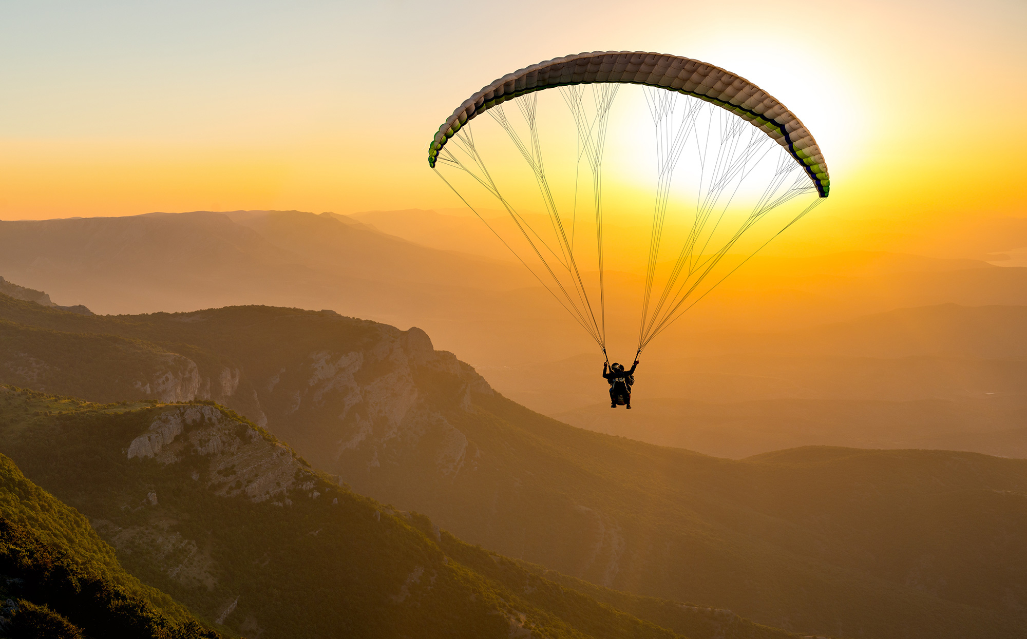Paragliden - Sonnenaufgang - Hotel Tirolensis