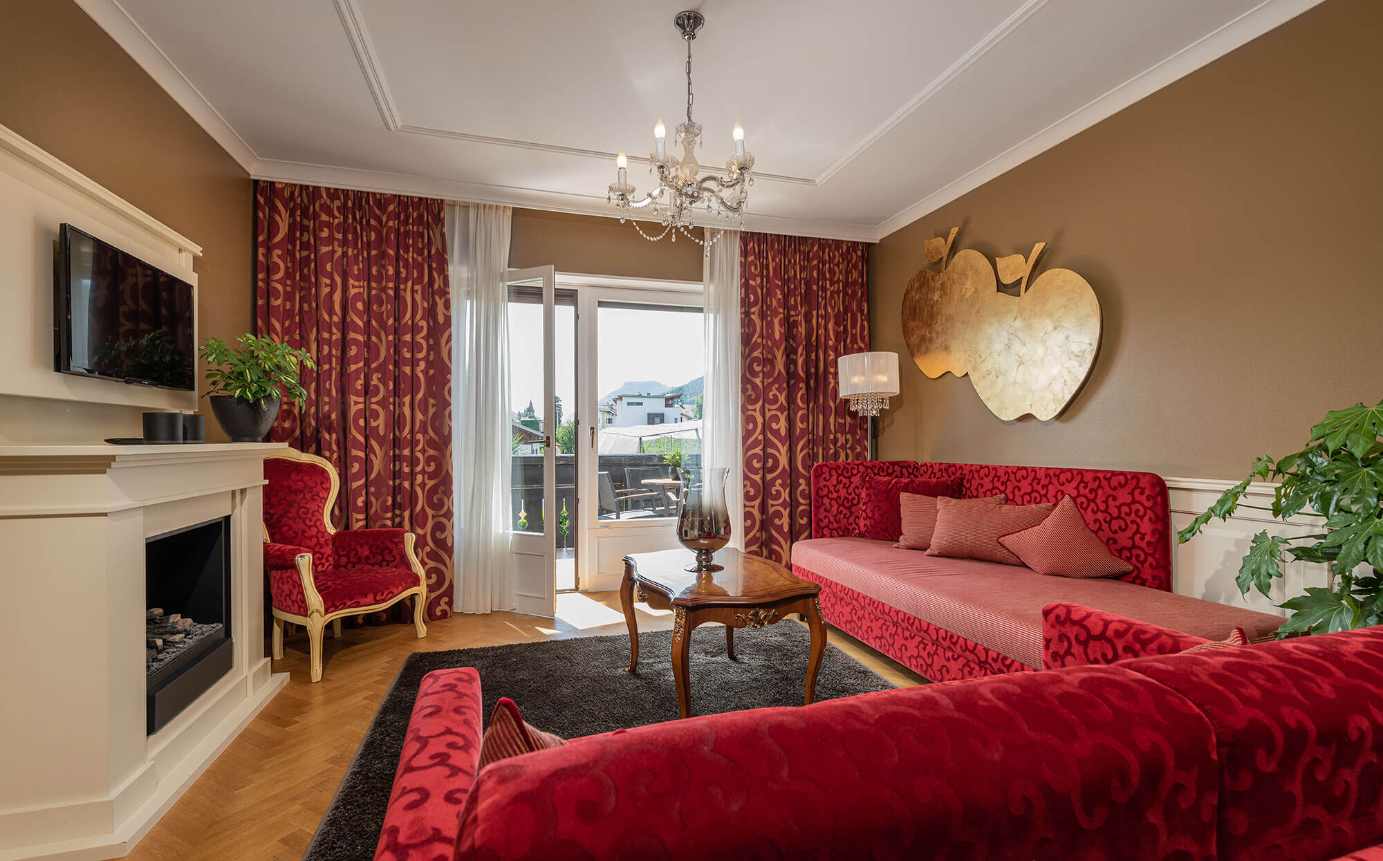 Romantiksuite Rosengarten - Couch - Hotel Tirolensis