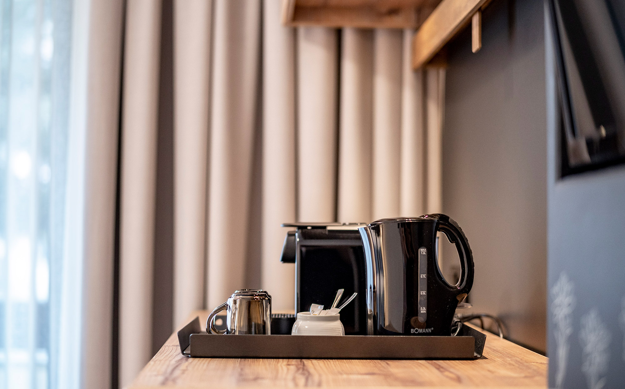 Wohntraum Standard- Kaffeemaschine Detailaufnahme - Hotel Tirolensis