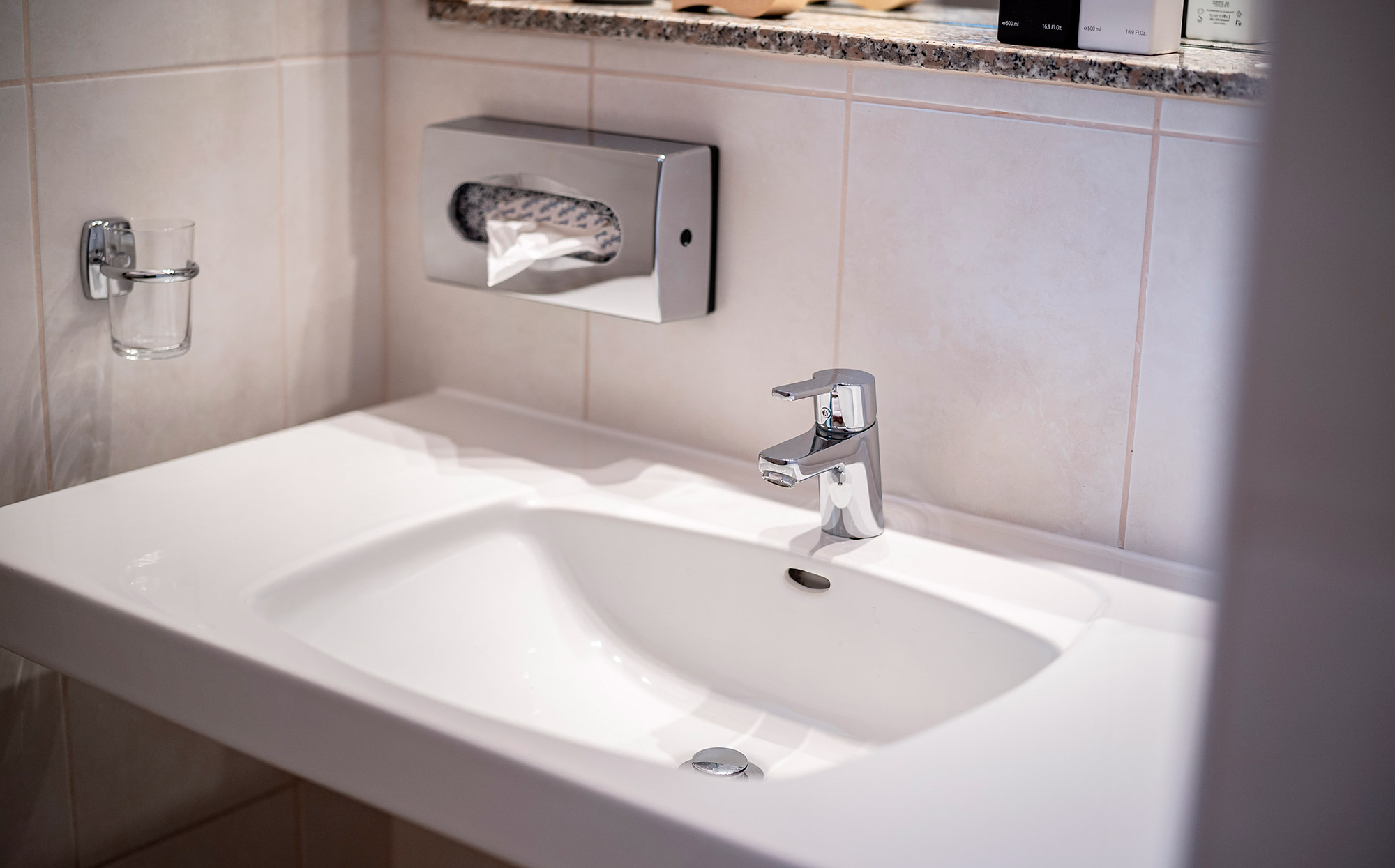 Camera standard - dettaglio del lavabo - Hotel Tirolensis